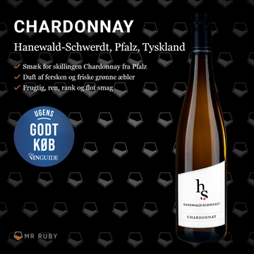 2023 Chardonnay, Hanewald-Schwerdt, Pfalz, Tyskland